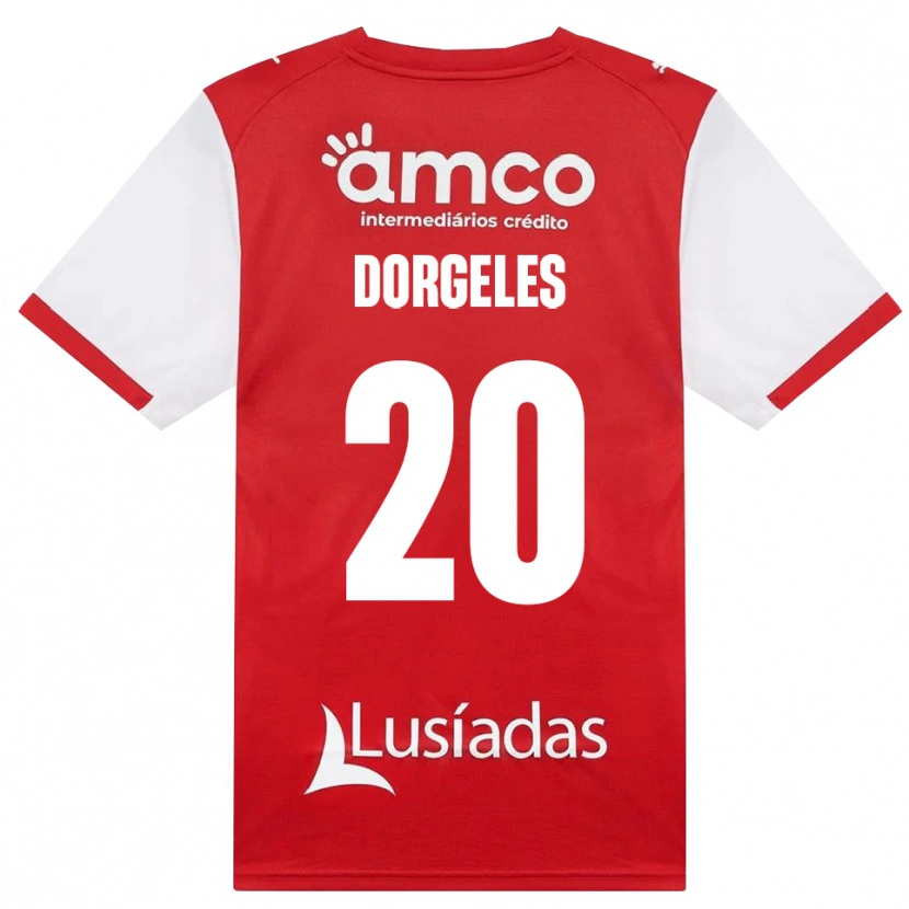Danxen Kvinder Mario Dorgeles #20 Hvid Rød Sort Hjemmebane Spillertrøjer 2026/27 Trøje T-Shirt