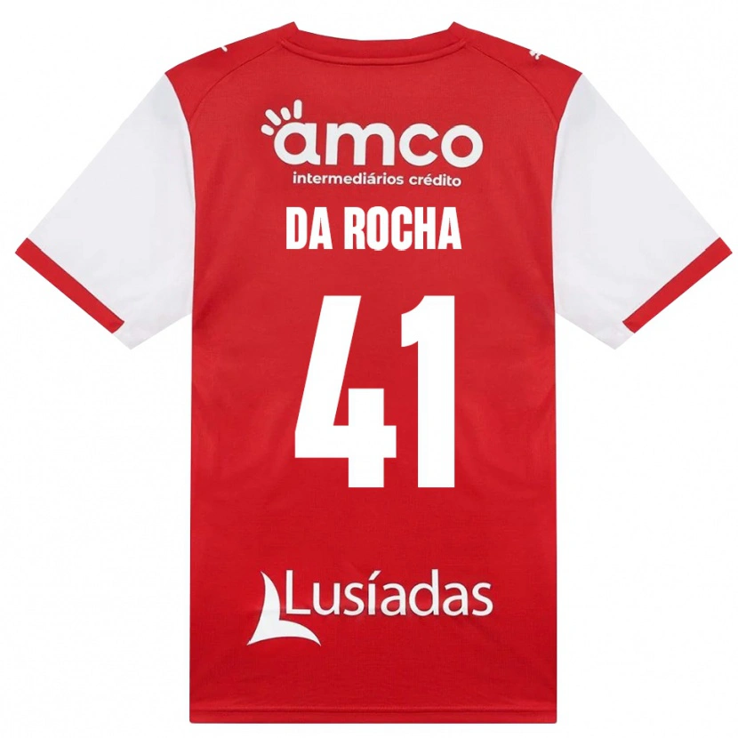Danxen Kvinder Yanis Da Rocha #41 Hvid Rød Sort Hjemmebane Spillertrøjer 2026/27 Trøje T-Shirt