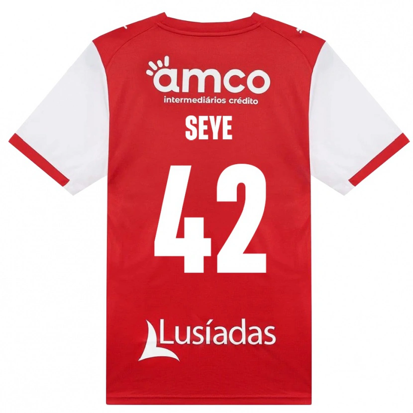 Danxen Kvinder Modou Seye #42 Hvid Rød Sort Hjemmebane Spillertrøjer 2026/27 Trøje T-Shirt