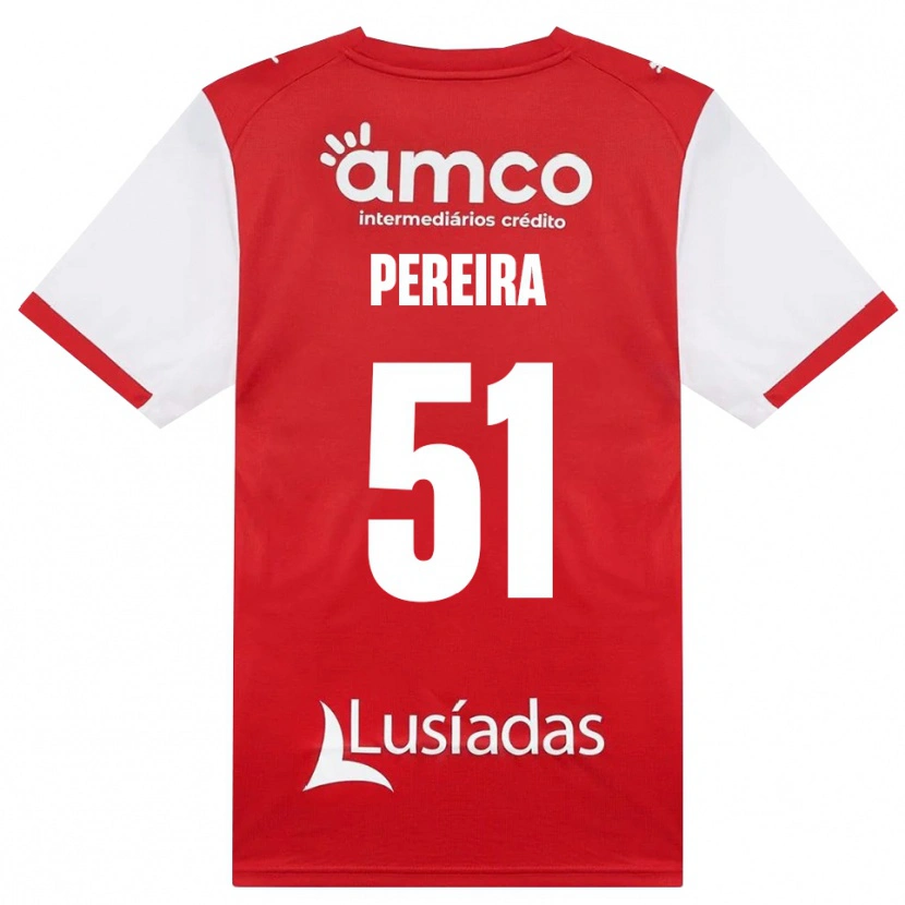 Danxen Kvinder Evy Pereira #51 Hvid Rød Sort Hjemmebane Spillertrøjer 2026/27 Trøje T-Shirt