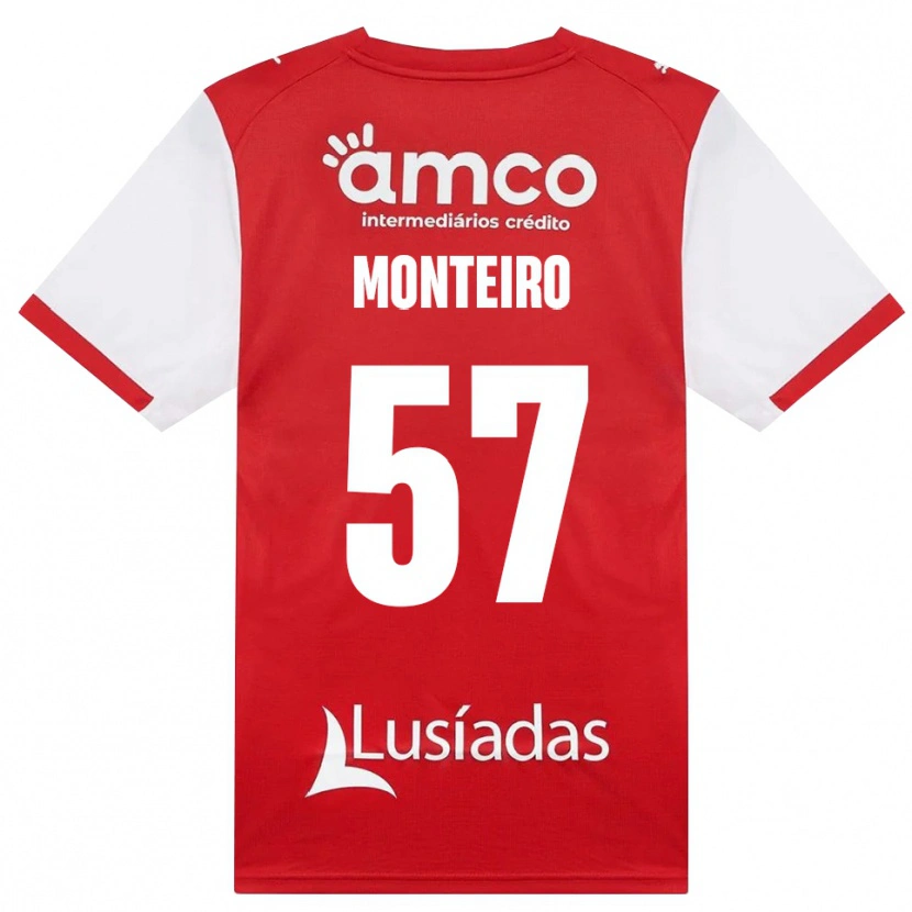 Danxen Kvinder Jordan Monteiro #57 Hvid Rød Sort Hjemmebane Spillertrøjer 2026/27 Trøje T-Shirt