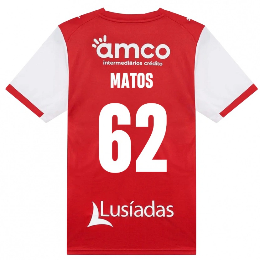 Danxen Kvinder Nuno Matos #62 Hvid Rød Sort Hjemmebane Spillertrøjer 2026/27 Trøje T-Shirt