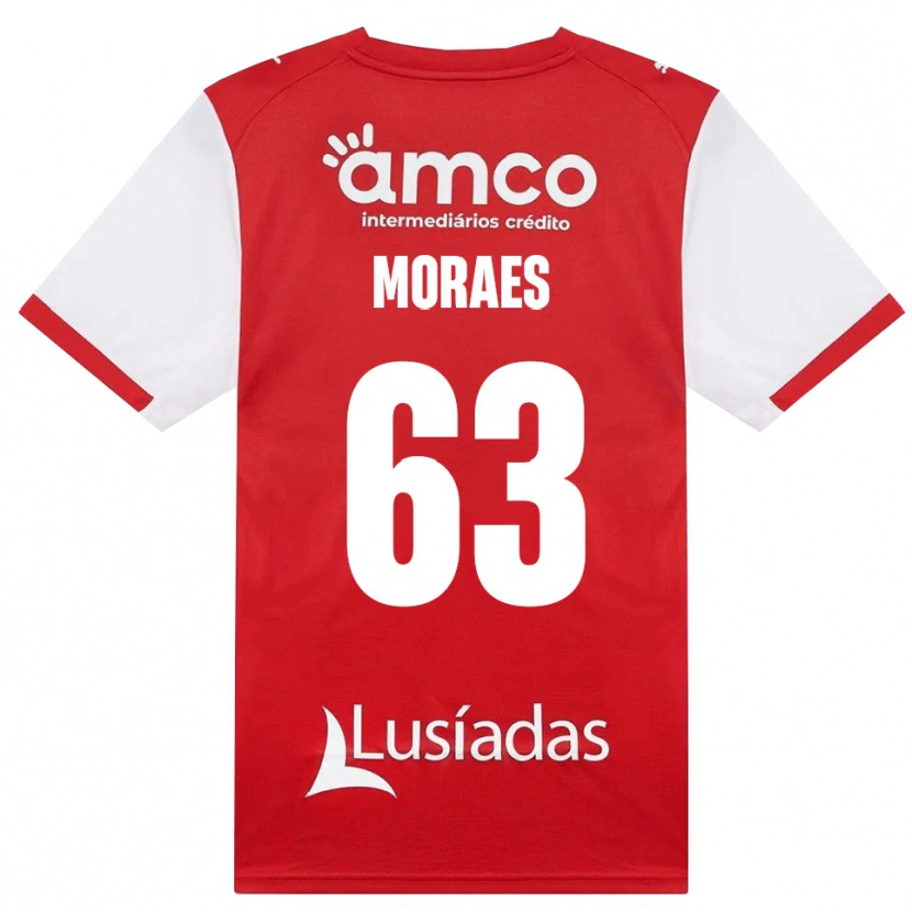 Danxen Kvinder Guilherme Moraes #63 Hvid Rød Sort Hjemmebane Spillertrøjer 2026/27 Trøje T-Shirt