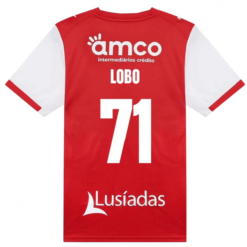 Danxen Kvinder Diogo Lobo #71 Hvid Rød Sort Hjemmebane Spillertrøjer 2026/27 Trøje T-Shirt