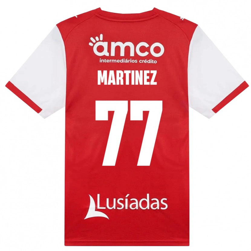 Danxen Kvinder Gabri Martínez #77 Hvid Rød Sort Hjemmebane Spillertrøjer 2026/27 Trøje T-Shirt