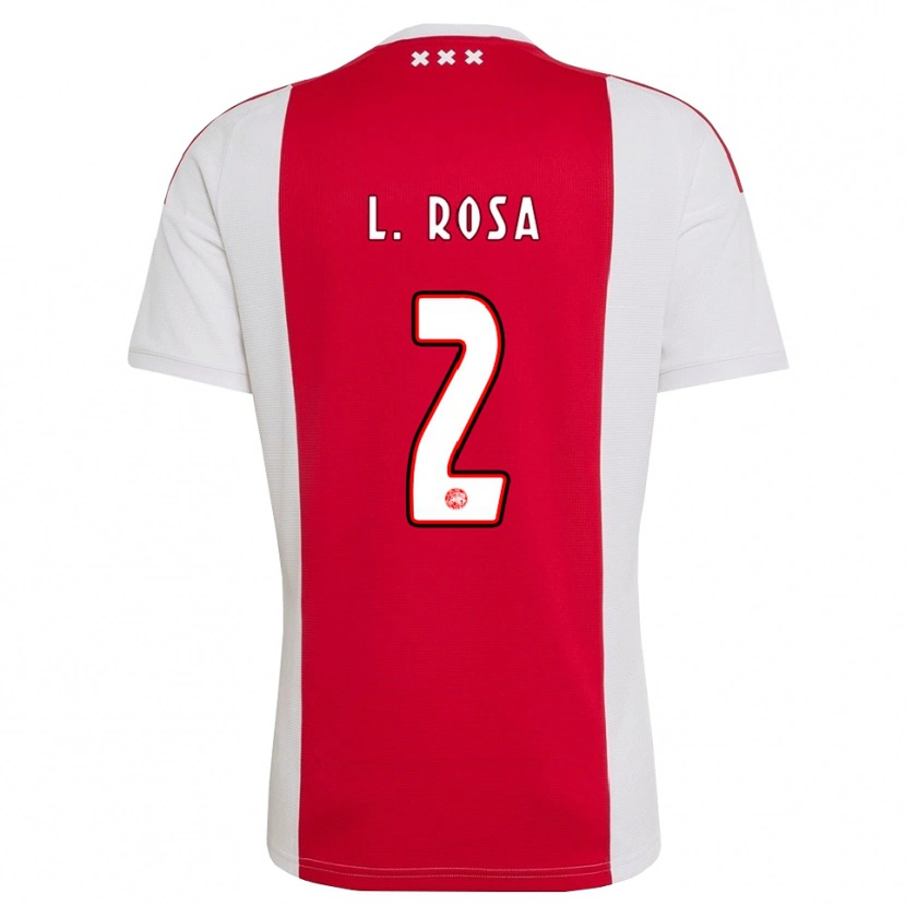 Danxen Kvinder Lucas Rosa #2 Rød Hvid Gul Hjemmebane Spillertrøjer 2026/27 Trøje T-Shirt