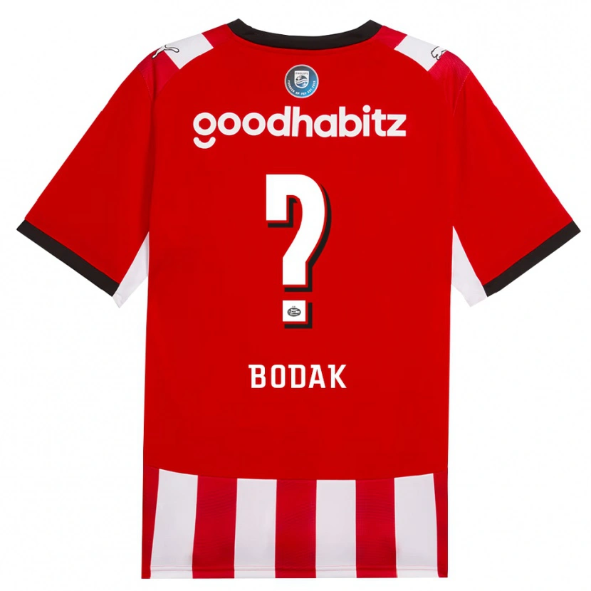 Danxen Kvinder Tyrick Bodak #0 Rød Hvid Sort Hjemmebane Spillertrøjer 2026/27 Trøje T-Shirt