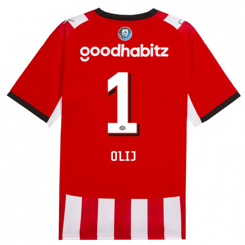 Danxen Kvinder Nick Olij #1 Rød Hvid Sort Hjemmebane Spillertrøjer 2026/27 Trøje T-Shirt