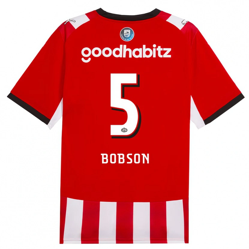 Danxen Kvinder Ersien Bobson #5 Rød Hvid Sort Hjemmebane Spillertrøjer 2026/27 Trøje T-Shirt