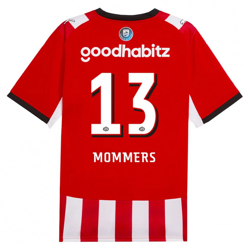Danxen Kvinder Ryan Mommers #13 Rød Hvid Sort Hjemmebane Spillertrøjer 2026/27 Trøje T-Shirt