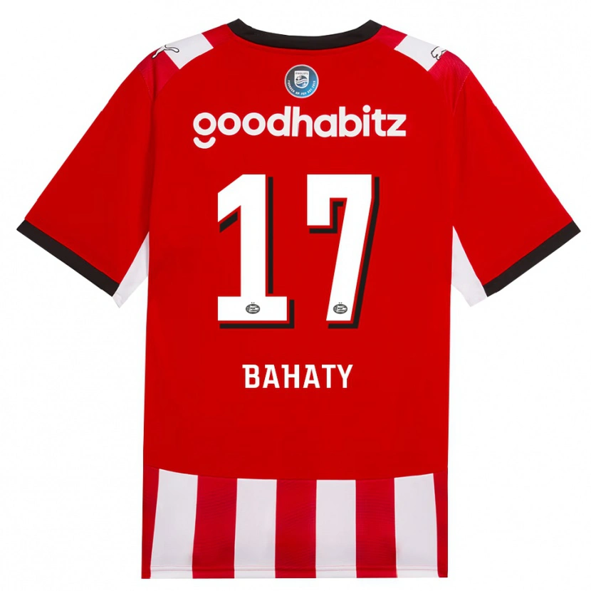 Danxen Kvinder Manuel Bahaty #17 Rød Hvid Sort Hjemmebane Spillertrøjer 2026/27 Trøje T-Shirt