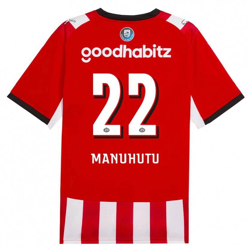 Danxen Kvinder Rivas Manuhutu #22 Rød Hvid Sort Hjemmebane Spillertrøjer 2026/27 Trøje T-Shirt