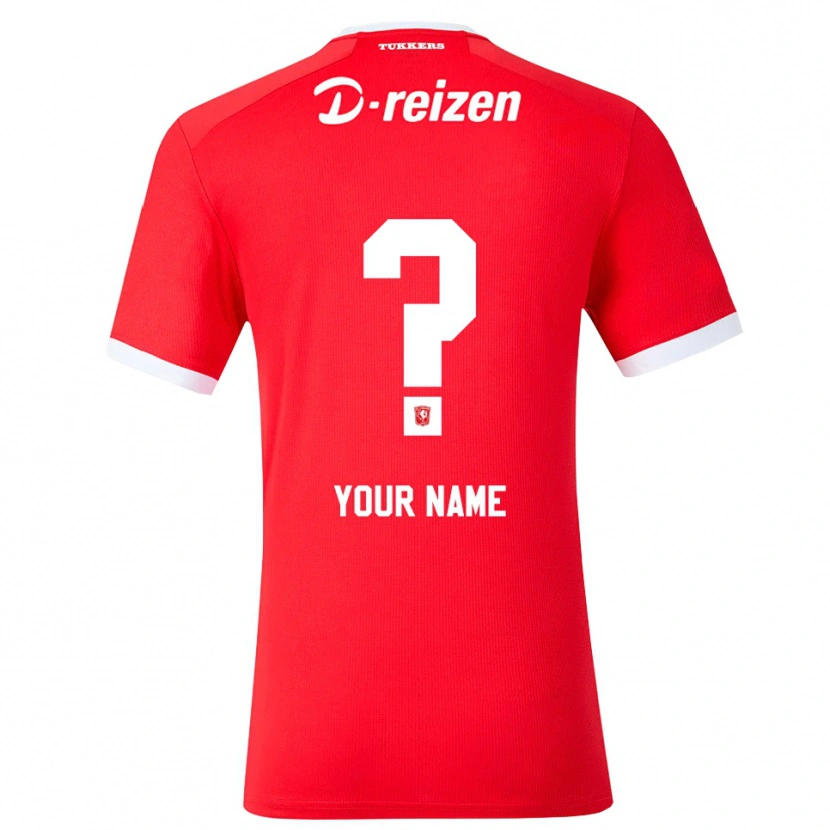 Danxen Kvinder Dit Navn #0 Rød Hvid Hjemmebane Spillertrøjer 2026/27 Trøje T-Shirt