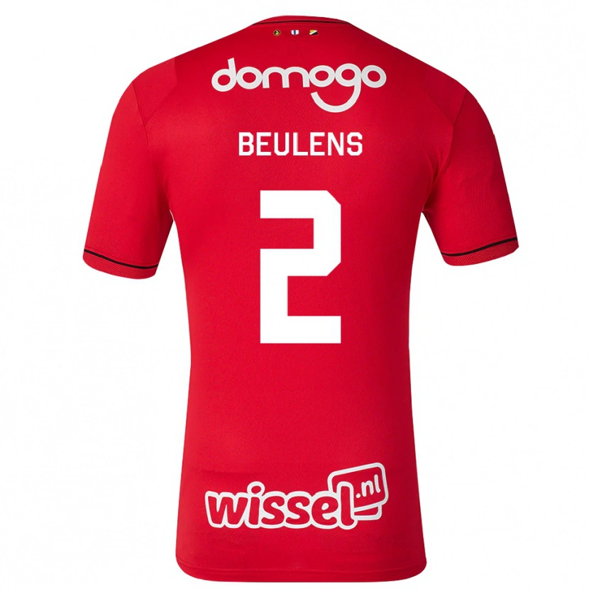 Danxen Kvinder Noël Beulens #2 Rød Hvid Sort Hjemmebane Spillertrøjer 2026/27 Trøje T-Shirt