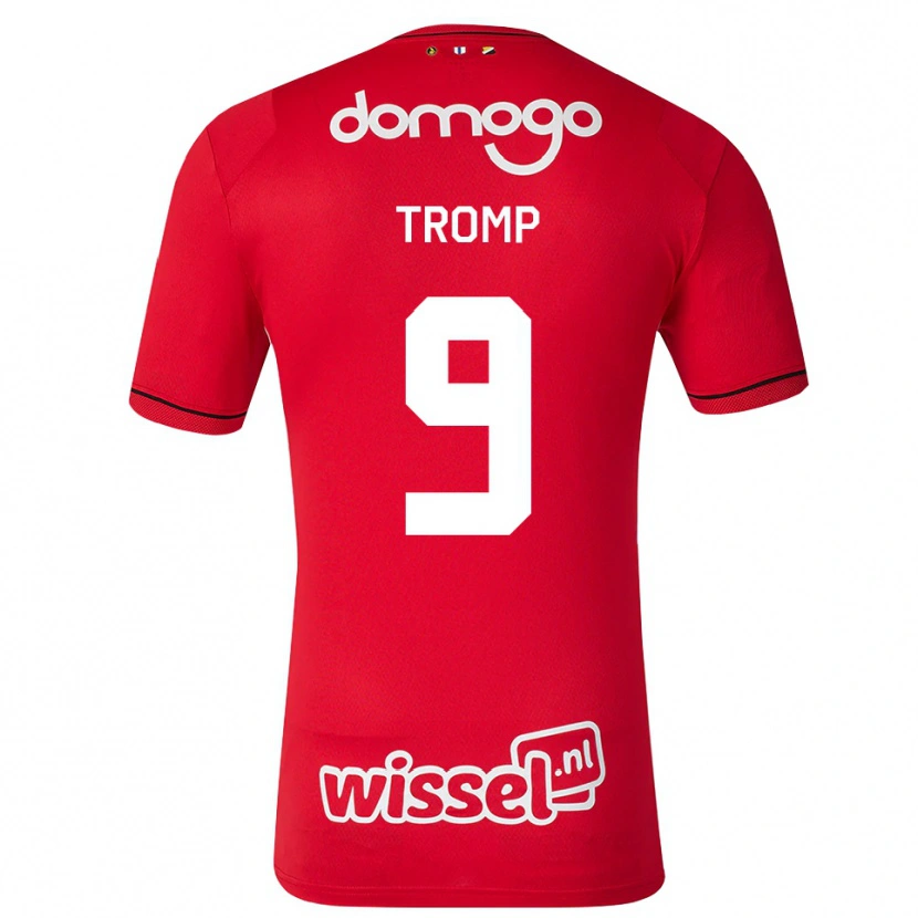Danxen Kvinder Nikita Tromp #9 Rød Hvid Sort Hjemmebane Spillertrøjer 2026/27 Trøje T-Shirt