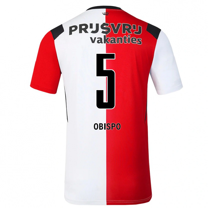 Danxen Kvinder Celainy Obispo #5 Rød Hvid Sort Hjemmebane Spillertrøjer 2026/27 Trøje T-Shirt