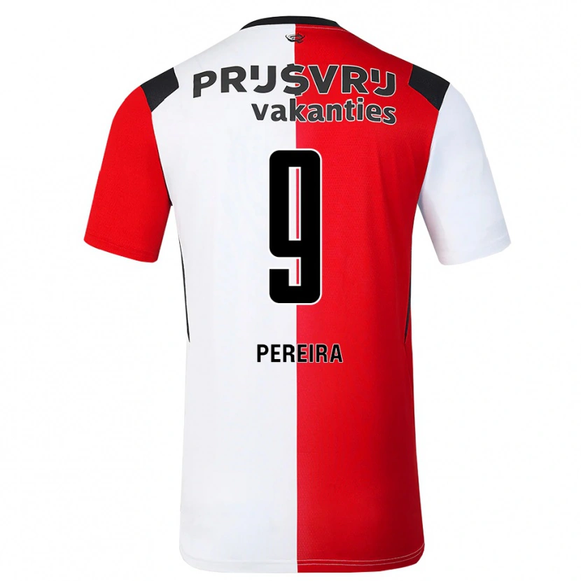 Danxen Kvinder Danilo Pereira #9 Rød Hvid Sort Hjemmebane Spillertrøjer 2026/27 Trøje T-Shirt