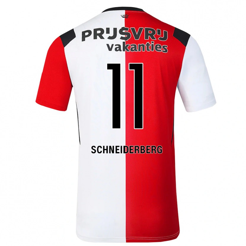 Danxen Kvinder July Schneiderberg #11 Rød Hvid Sort Hjemmebane Spillertrøjer 2026/27 Trøje T-Shirt
