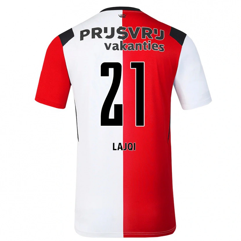 Danxen Kvinder Merlind Lajqi #21 Rød Hvid Sort Hjemmebane Spillertrøjer 2026/27 Trøje T-Shirt