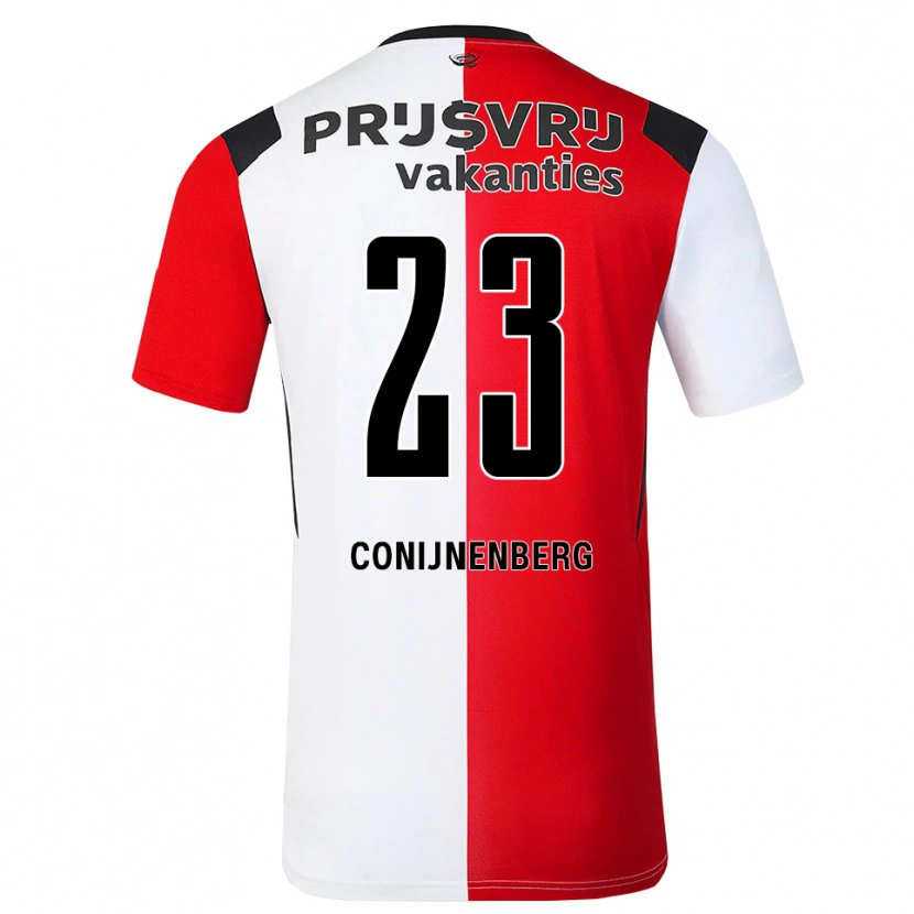 Danxen Kvinder Jada Conijnenberg #23 Rød Hvid Sort Hjemmebane Spillertrøjer 2026/27 Trøje T-Shirt