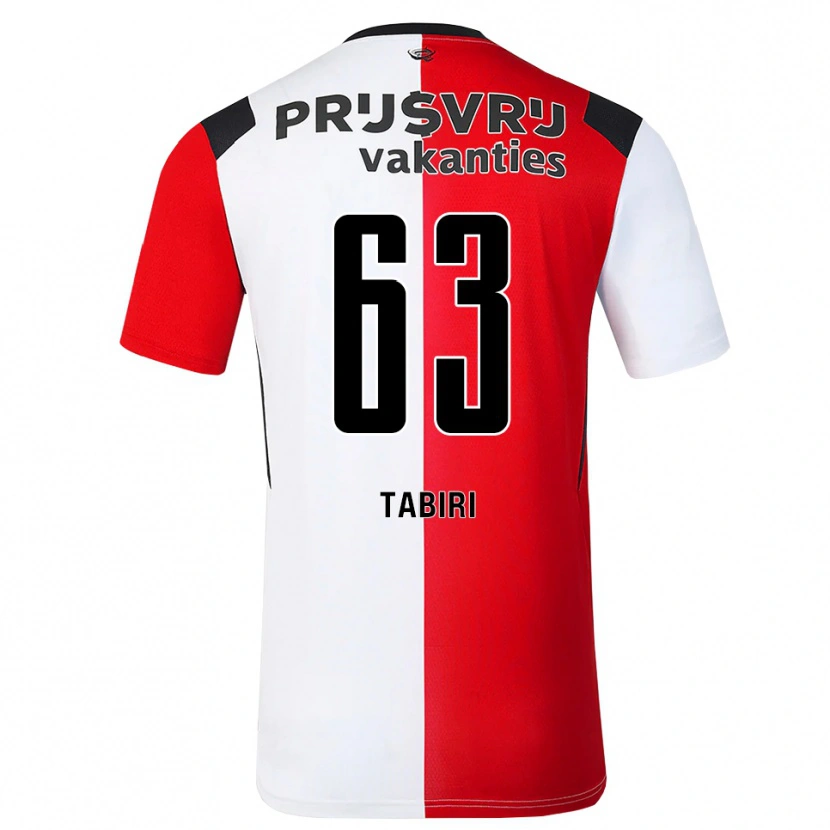 Danxen Kvinder Kwame Tabiri #63 Rød Hvid Sort Hjemmebane Spillertrøjer 2026/27 Trøje T-Shirt