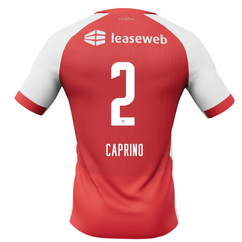 Danxen Kvinder Ginia Caprino #2 Rød Hvid Sort Hjemmebane Spillertrøjer 2026/27 Trøje T-Shirt