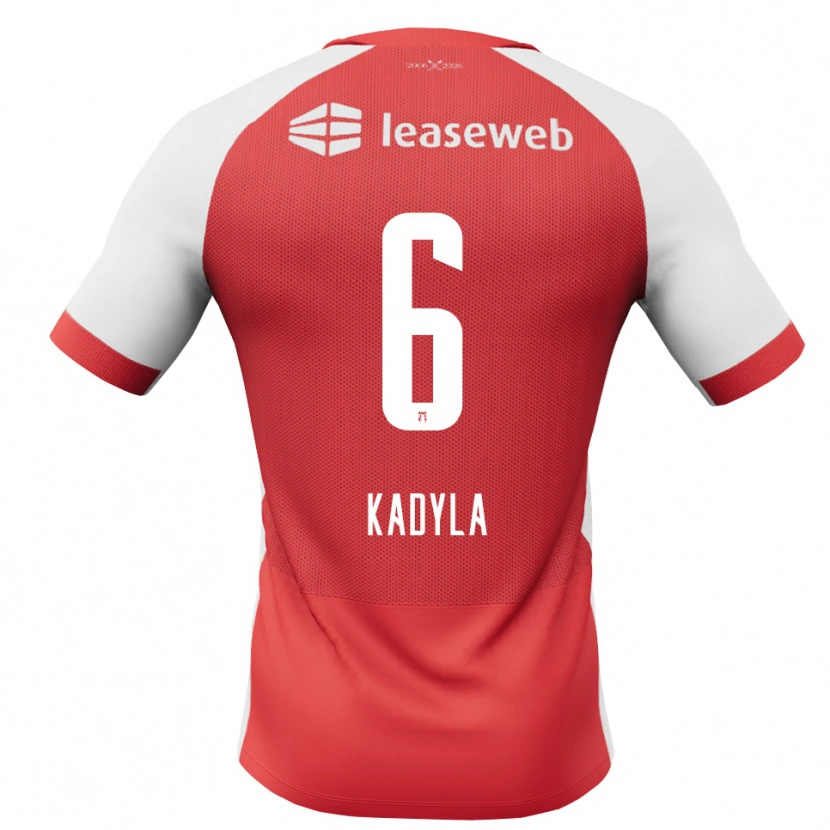 Danxen Kvinder Milo Kadyla #6 Rød Hvid Sort Hjemmebane Spillertrøjer 2026/27 Trøje T-Shirt