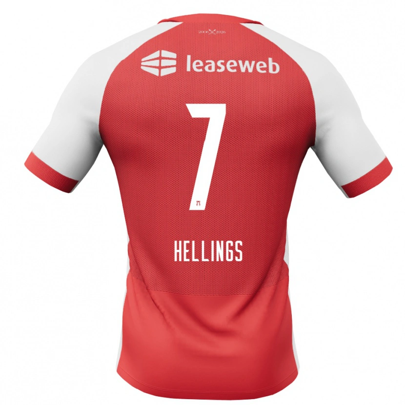 Danxen Kvinder Chavarello Hellings #7 Rød Hvid Sort Hjemmebane Spillertrøjer 2026/27 Trøje T-Shirt