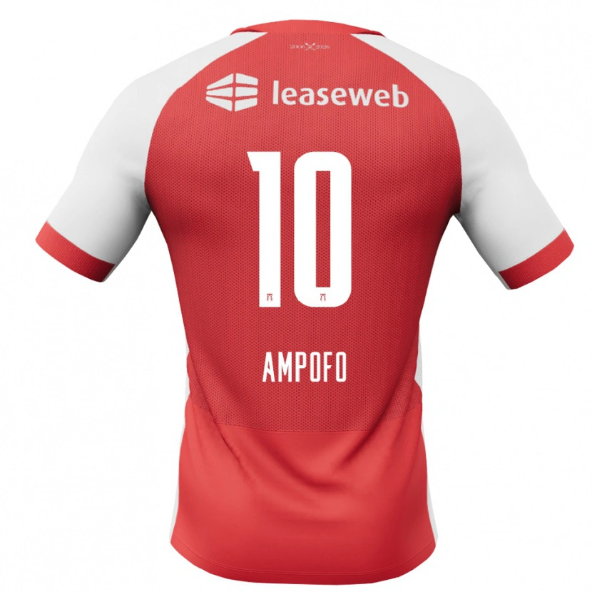 Danxen Kvinder Jahmael Ampofo #10 Rød Hvid Sort Hjemmebane Spillertrøjer 2026/27 Trøje T-Shirt