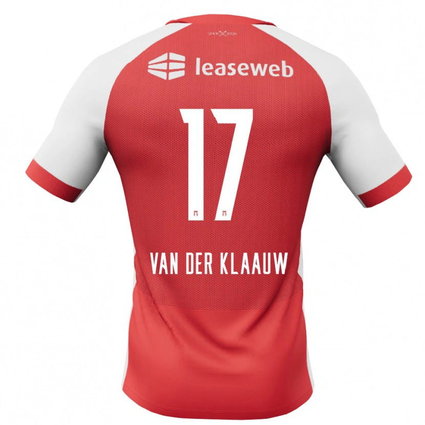 Danxen Kvinder Deacon Van Der Klaauw #17 Rød Hvid Sort Hjemmebane Spillertrøjer 2026/27 Trøje T-Shirt