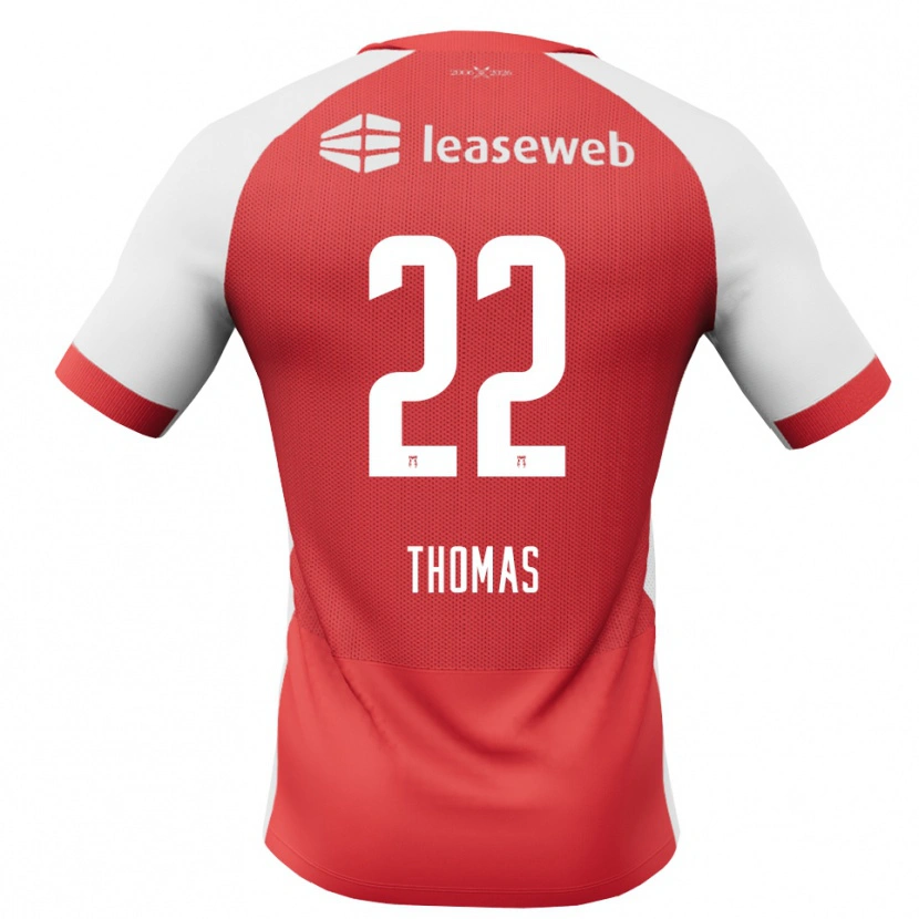 Danxen Kvinder Kealyn Thomas #22 Rød Hvid Sort Hjemmebane Spillertrøjer 2026/27 Trøje T-Shirt