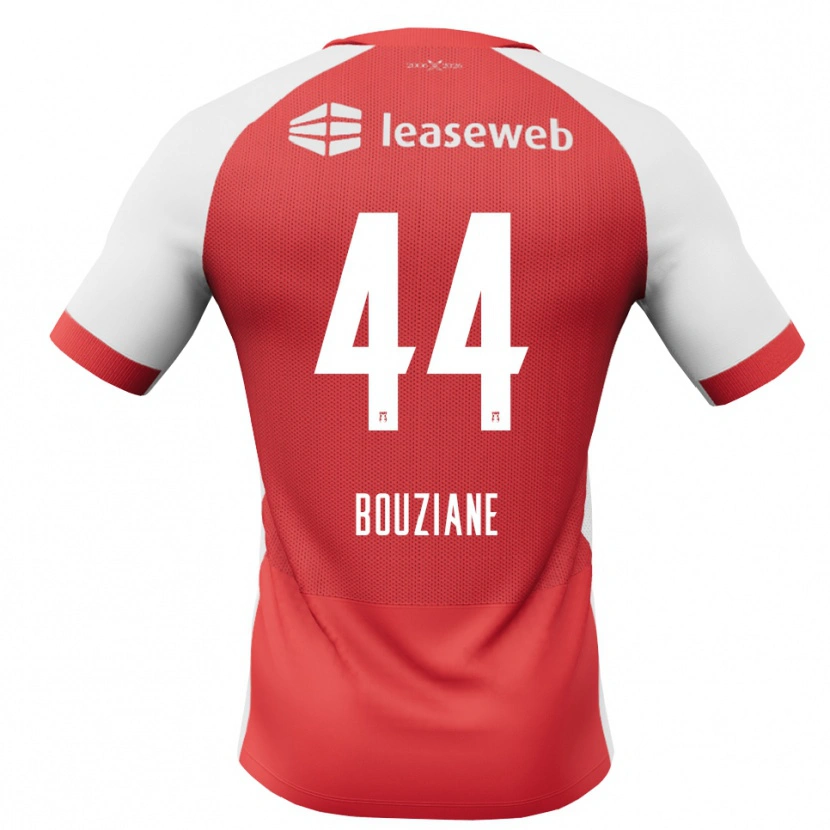 Danxen Kvinder Wassim Bouziane #44 Rød Hvid Sort Hjemmebane Spillertrøjer 2026/27 Trøje T-Shirt
