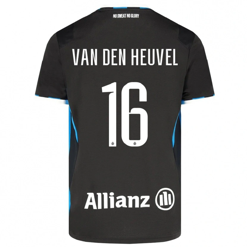 Danxen Kvinder Dani Van Den Heuvel #16 Sort Rød Blå Hjemmebane Spillertrøjer 2026/27 Trøje T-Shirt