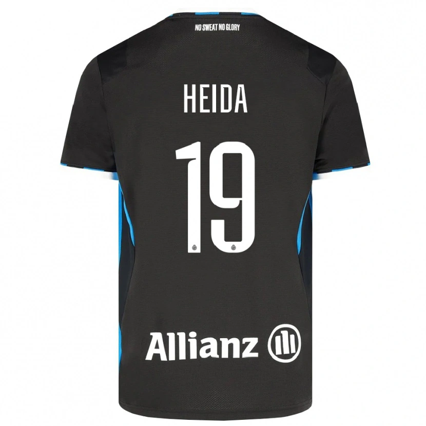 Danxen Kvinder Jade Heida #19 Sort Rød Blå Hjemmebane Spillertrøjer 2026/27 Trøje T-Shirt