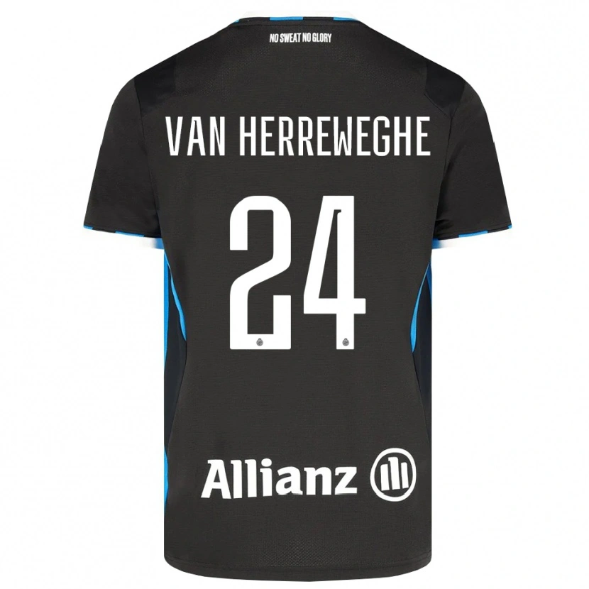 Danxen Kvinder Febe Van Herreweghe #24 Sort Rød Blå Hjemmebane Spillertrøjer 2026/27 Trøje T-Shirt