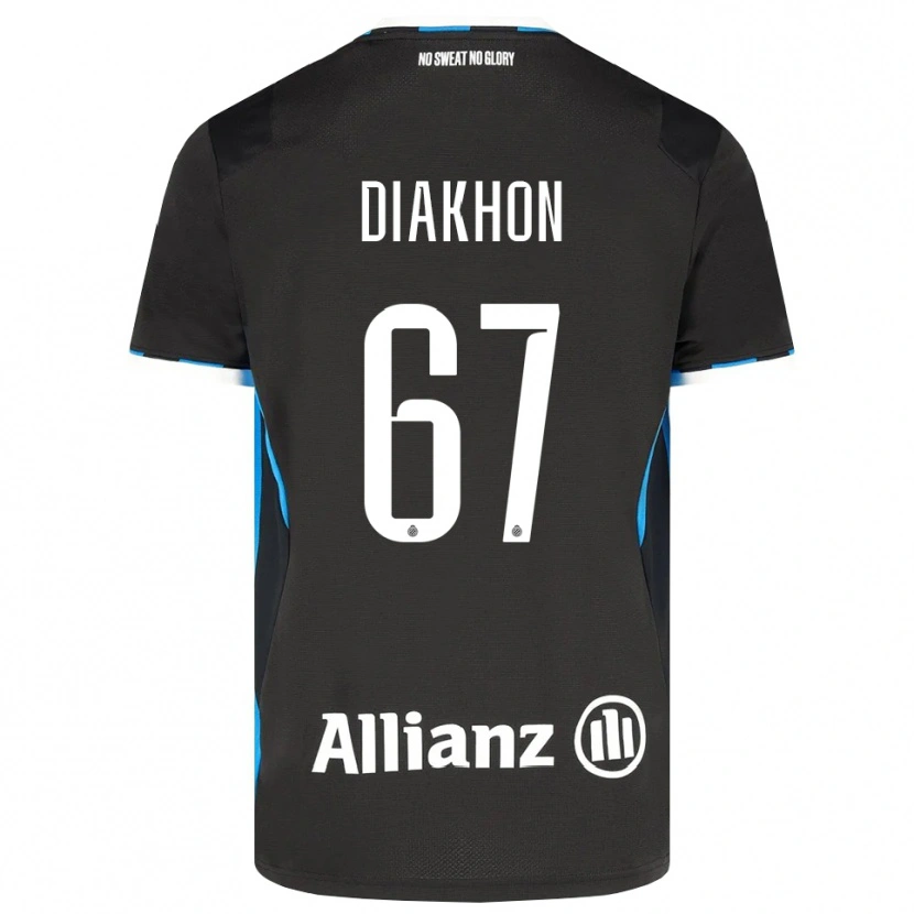Danxen Kvinder Mamadou Diakhon #67 Sort Rød Blå Hjemmebane Spillertrøjer 2026/27 Trøje T-Shirt