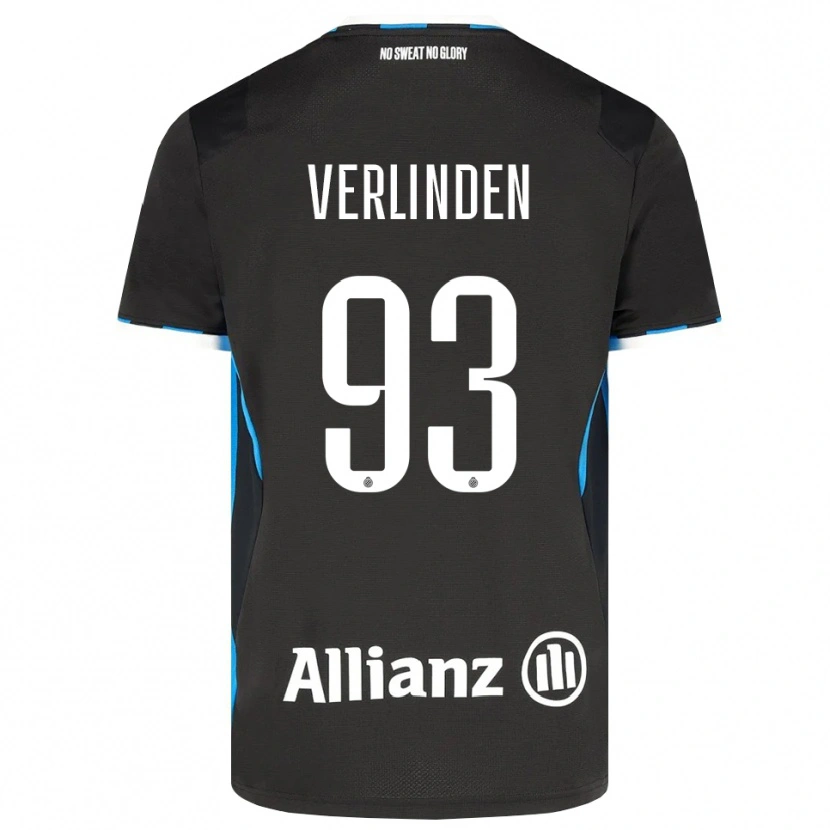 Danxen Kvinder Wout Verlinden #93 Sort Rød Blå Hjemmebane Spillertrøjer 2026/27 Trøje T-Shirt