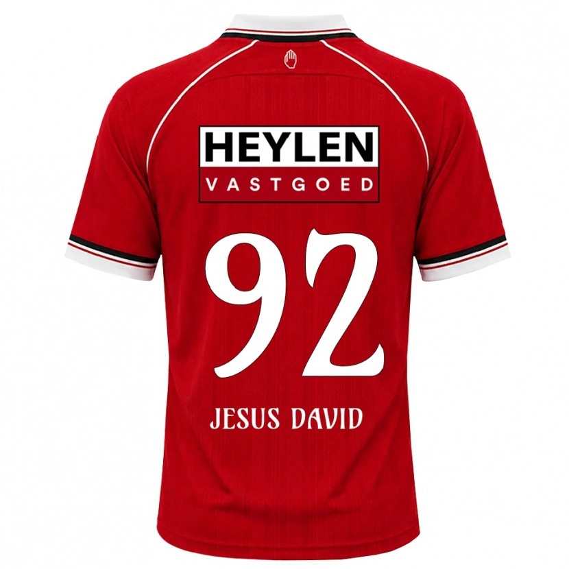 Danxen Kvinder Gabriel Jesus David #92 Rød Hvid Sort Hjemmebane Spillertrøjer 2026/27 Trøje T-Shirt