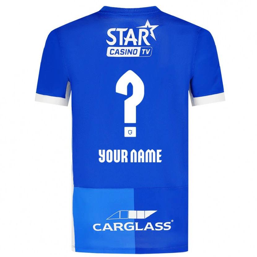 Danxen Kvinder Dit Navn #0 Mellemblå Kongeblå Hvid Hjemmebane Spillertrøjer 2026/27 Trøje T-Shirt
