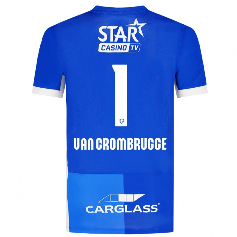 Danxen Kvinder Hendrik Van Crombrugge #1 Mellemblå Kongeblå Hvid Hjemmebane Spillertrøjer 2026/27 Trøje T-Shirt