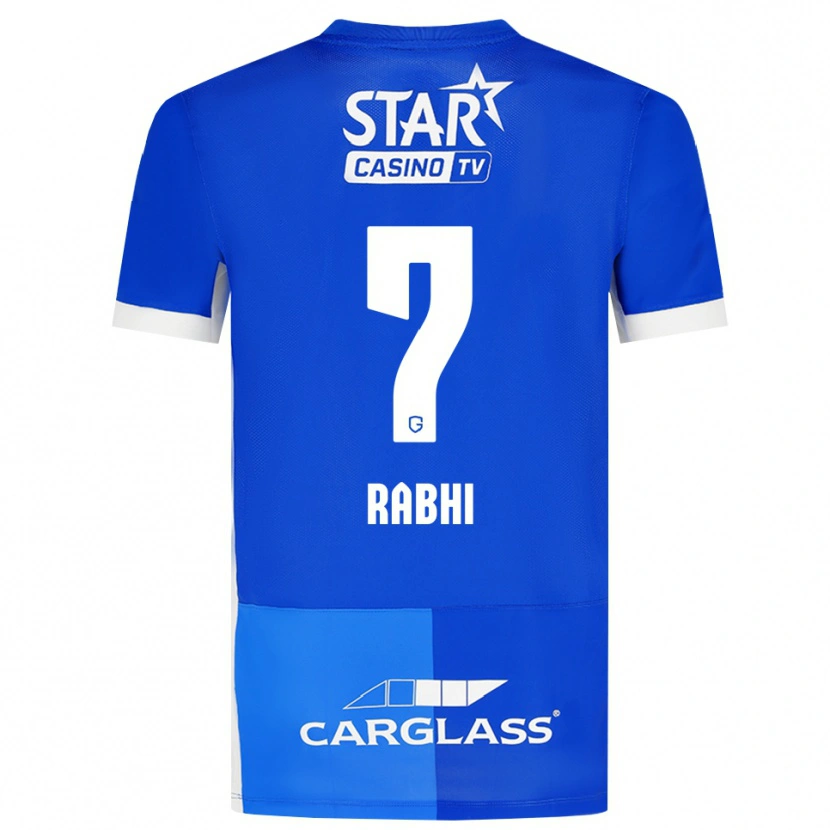 Danxen Kvinder Ayman Rabhi #7 Mellemblå Kongeblå Hvid Hjemmebane Spillertrøjer 2026/27 Trøje T-Shirt