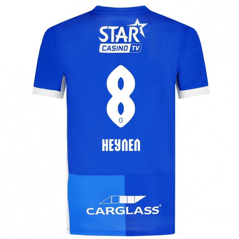 Danxen Kvinder Bryan Heynen #8 Mellemblå Kongeblå Hvid Hjemmebane Spillertrøjer 2026/27 Trøje T-Shirt
