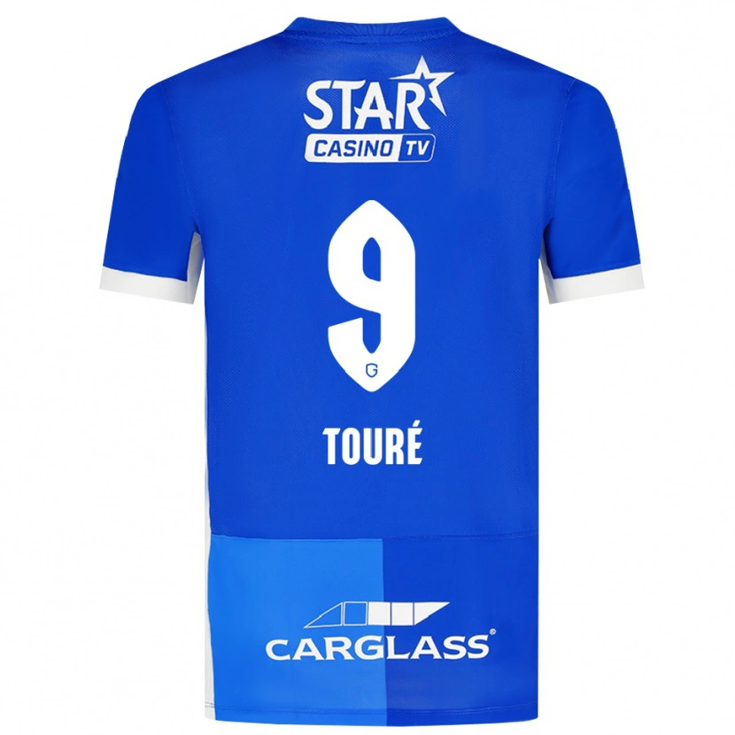 Danxen Kvinder Saïdou Touré #9 Mellemblå Kongeblå Hvid Hjemmebane Spillertrøjer 2026/27 Trøje T-Shirt