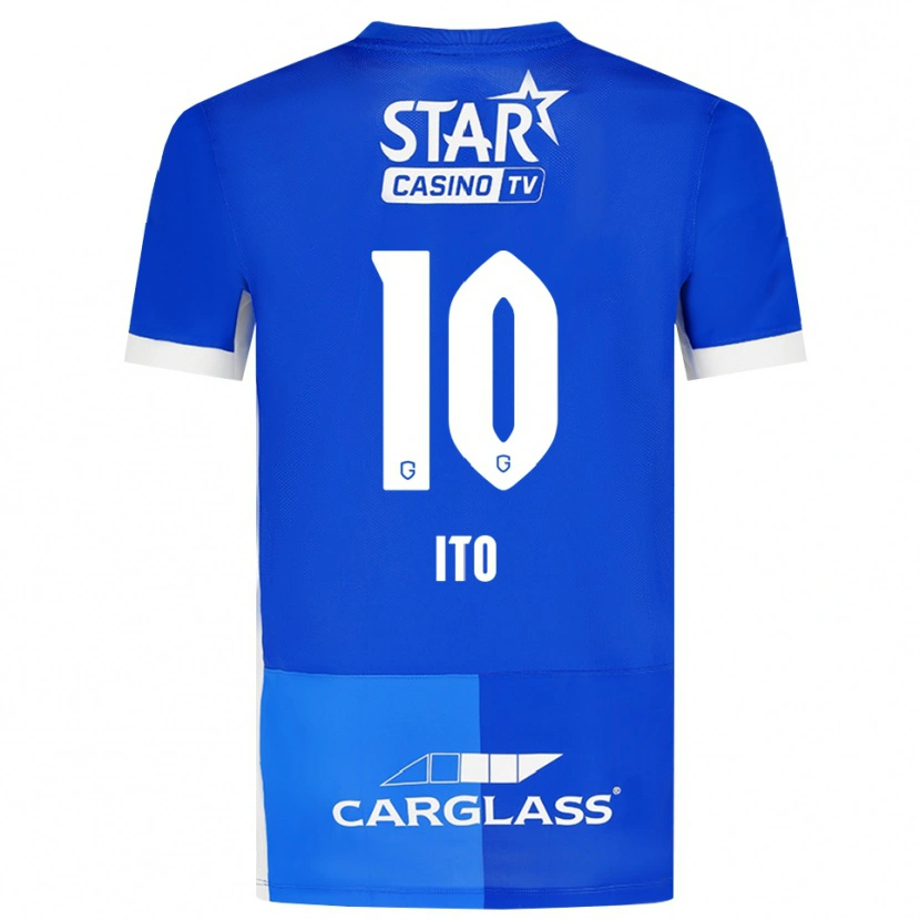 Danxen Kvinder Junya Ito #10 Mellemblå Kongeblå Hvid Hjemmebane Spillertrøjer 2026/27 Trøje T-Shirt
