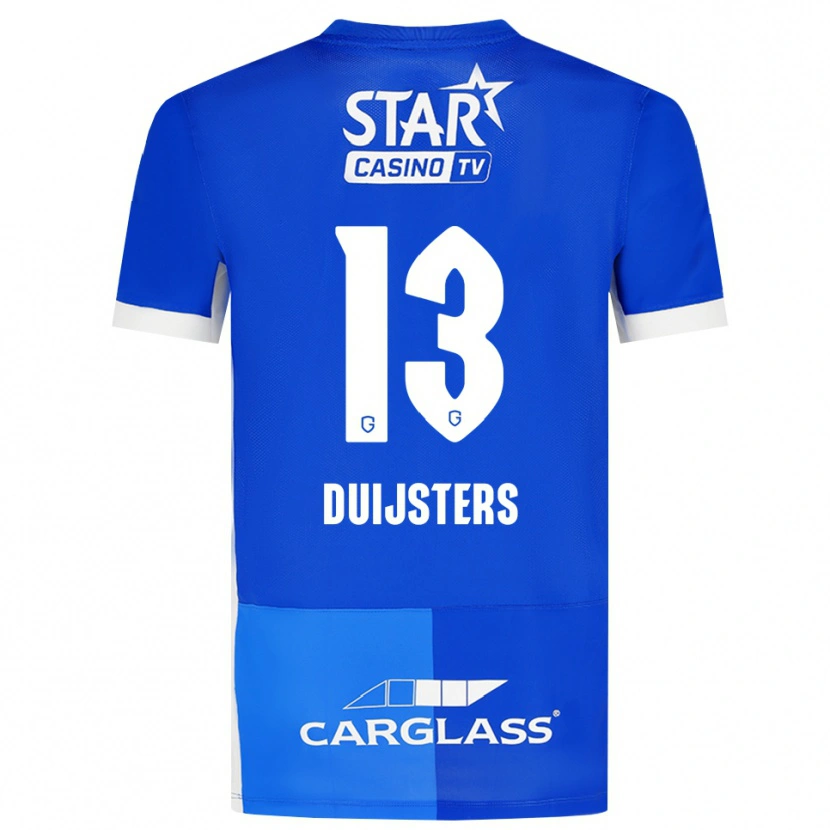Danxen Kvinder Gwen Duijsters #13 Mellemblå Kongeblå Hvid Hjemmebane Spillertrøjer 2026/27 Trøje T-Shirt