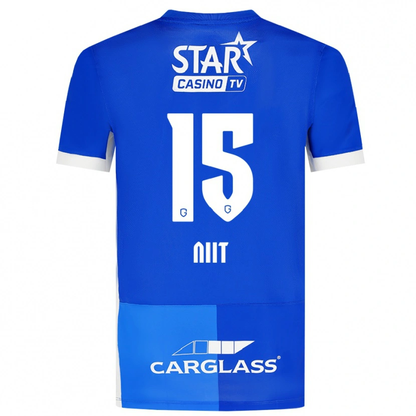 Danxen Kvinder Eva-Maria Niit #15 Mellemblå Kongeblå Hvid Hjemmebane Spillertrøjer 2026/27 Trøje T-Shirt