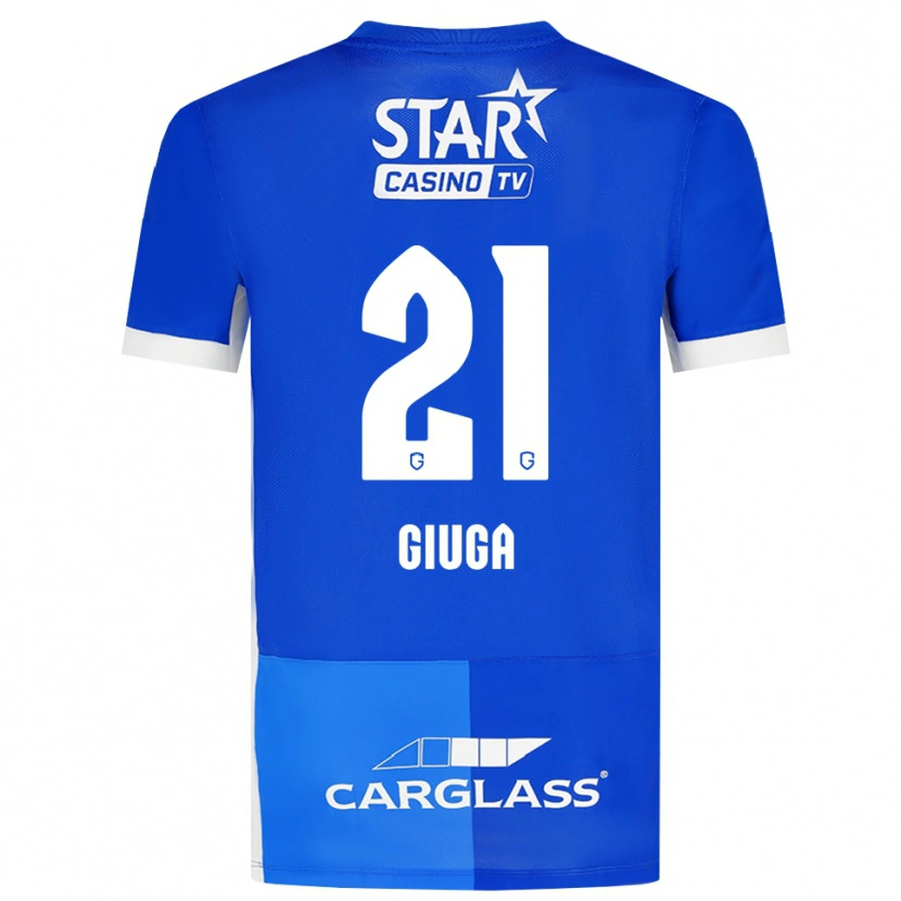 Danxen Kvinder Anissa Giuga #21 Mellemblå Kongeblå Hvid Hjemmebane Spillertrøjer 2026/27 Trøje T-Shirt
