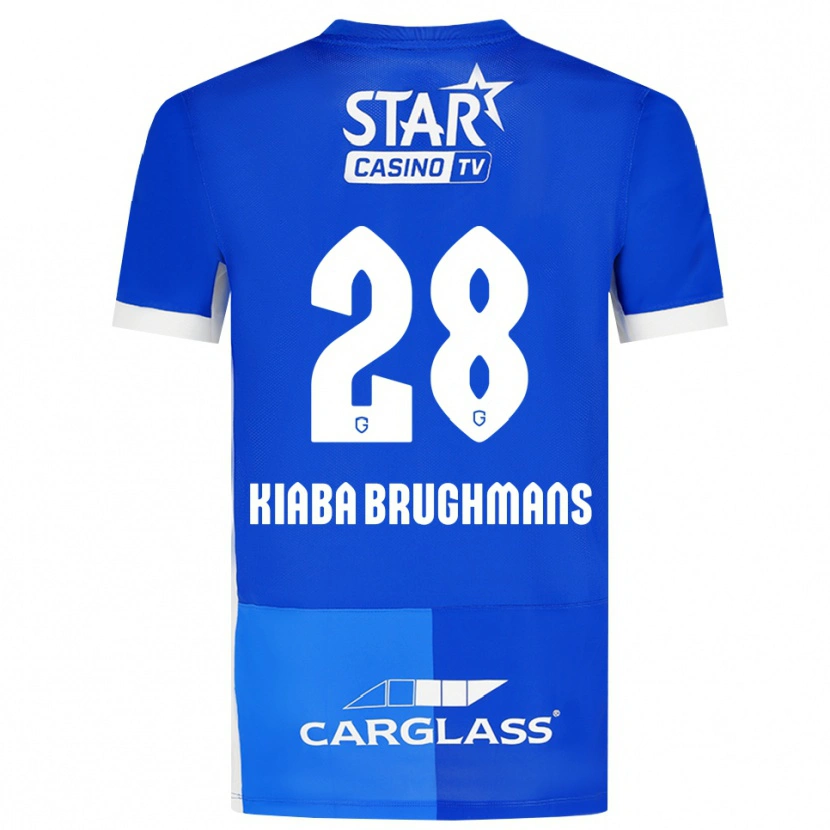 Danxen Kvinder Lucca Brughmans #28 Mellemblå Kongeblå Hvid Hjemmebane Spillertrøjer 2026/27 Trøje T-Shirt