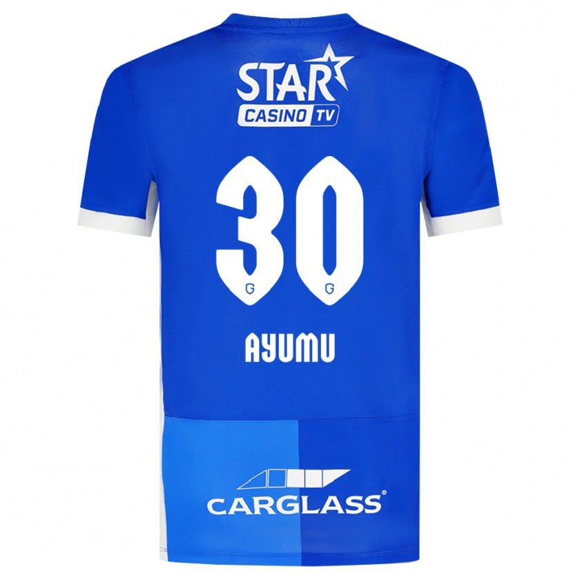 Danxen Kvinder Ayumu Yokoyama #30 Mellemblå Kongeblå Hvid Hjemmebane Spillertrøjer 2026/27 Trøje T-Shirt