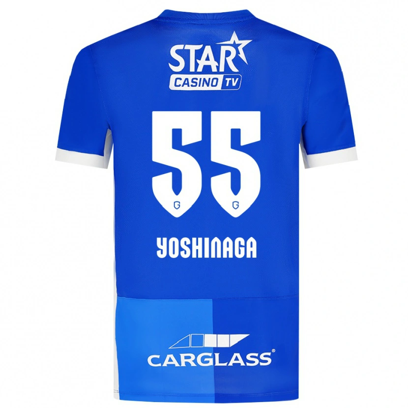 Danxen Kvinder Yumeki Yoshinaga #55 Mellemblå Kongeblå Hvid Hjemmebane Spillertrøjer 2026/27 Trøje T-Shirt